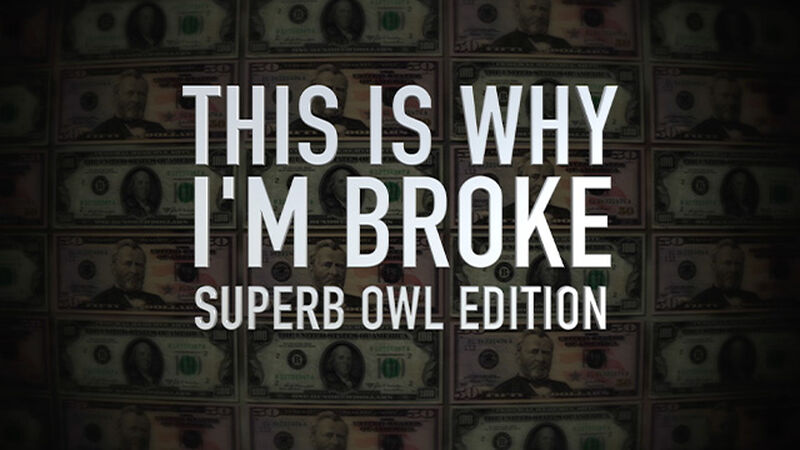 This Is Why I'm Broke: Superb Owl Edition
